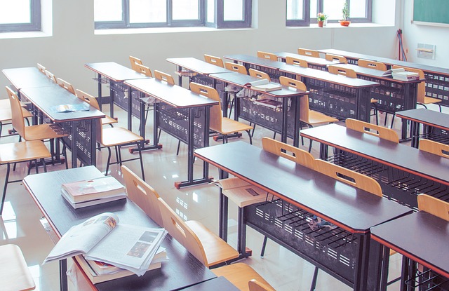 clean classroom